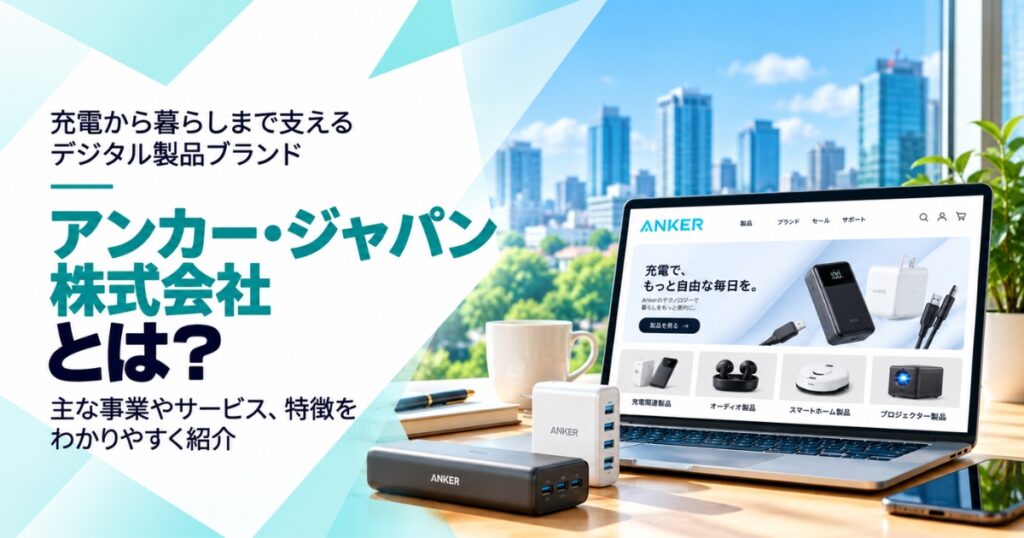 アンカー・ジャパン株式会社とは？事業内容や特徴をわかりやすく紹介