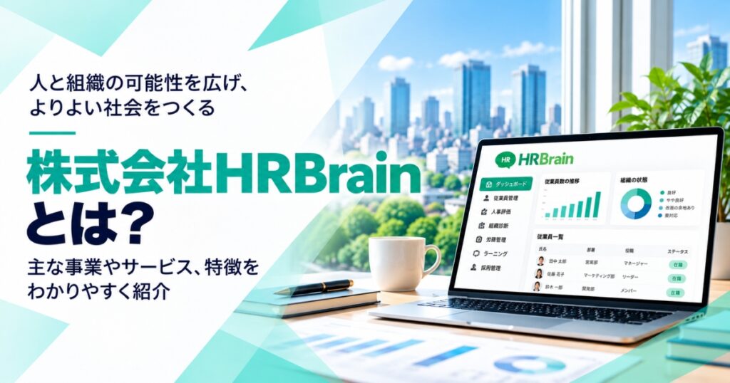 株式会社HRBrainとは？事業内容や特徴をわかりやすく紹介